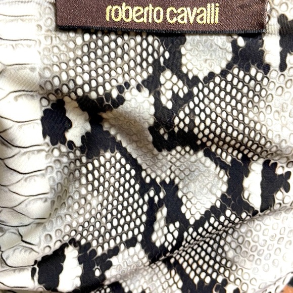Roberto Cavalli Python Print Cocktail Dress Sz 42. True to Sz Medium. Like new - Picture 12 of 16